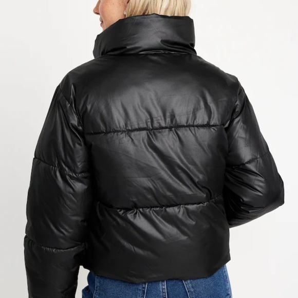 NWT OLD NAVY Quilted Puffer Jacket COLOR BLACK JACK SIZEXXL - Picture 2 of 5